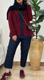 شومیز مخمل کبریتی - Image 6